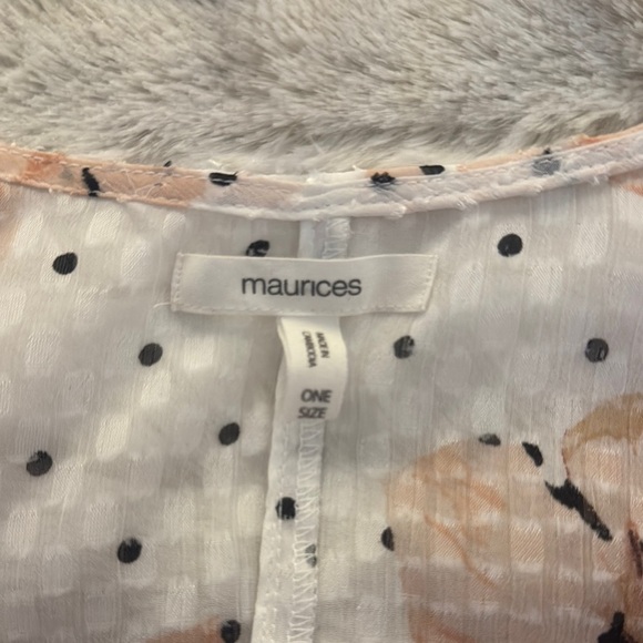 Maurices Polka Dot Floral Komo - Picture 2 of 4